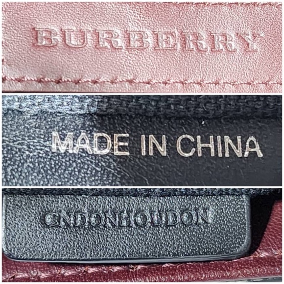 Authentic Burberry Smoked Check Crossbody/Messenger Bag Wine/Brown - Picture 11 of 16